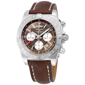 Chronomat 44 Automatic Brown Dial Brown Leather Watch AB042011Q589BRLT