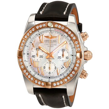 Chronomat 44 Automatic Mother of Pearl Dial Diamond Watch CB011053A693BKLT