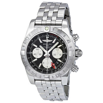 Chronomat 44 GMT Black Dial Watch AB042011BB56SS
