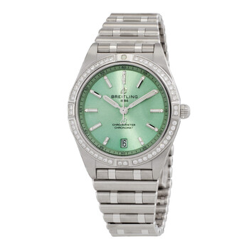 Chronomat Automatic Diamond Green Dial Watch a10380591L1a1