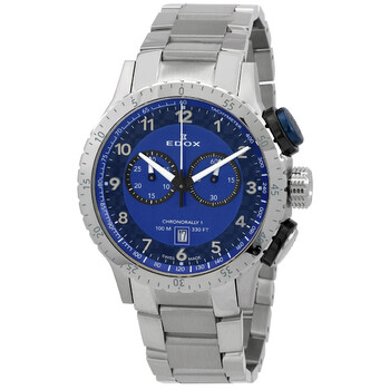Chronorally 1 Chronograph Quartz Blue Dial Watch 10114 3NBU BU