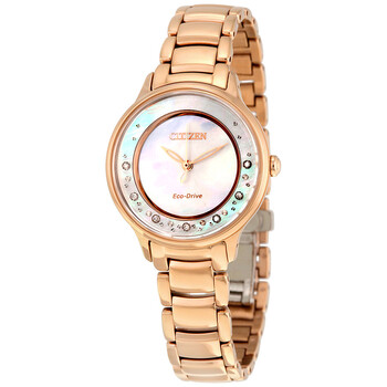 Circle of Time EcoDrive Mother of Pearl Dial Watch EM038286D