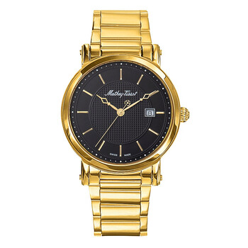 City Quartz Black Dial Watch HB611251MPN