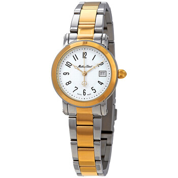 City Silver Dial Twotone Watch D31186MBG