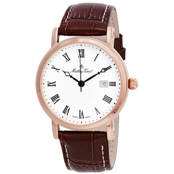 City White Dial Brown Leather Watch H611251PBR