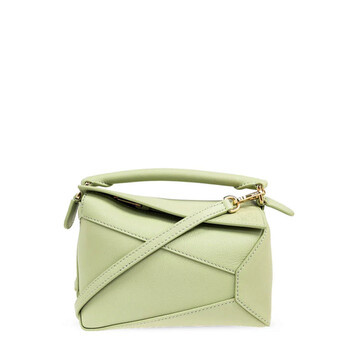 Classic Calfskin Mini Puzzle Bag  Light Pear