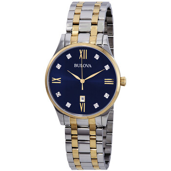 Classic Diamond Blue Dial Watch 98D130