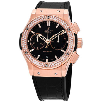 Classic Fusion 18kt Rose Gold Diamonds Automatic Chronograph Watch 521.OX.1180.LR.1104