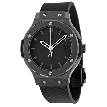Classic Fusion Black Dial Rubber Strap Watch 561.CM.1110.RX