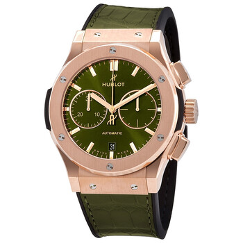 Classic Fusion Chronograph Automatic Green Sunray Dial Watch 521.OX.8980.LR