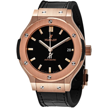 Classic Fusion Mat 18kt Rose Gold Black Dial Automatic Watch 565.OX.1181.LR