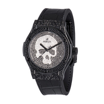Classic Fusion Skull Full Pave Automatic Diamond Watch 542.ND.9100.LR.1700.SKULL