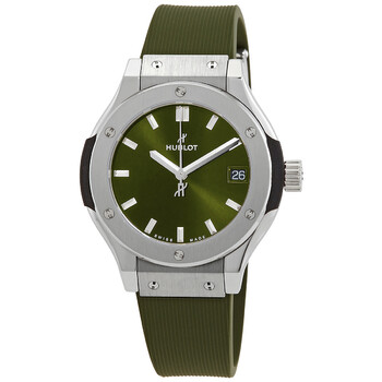 Classic Fusion Titanium Quartz Green Dial Watch 581.NX.8970.RX