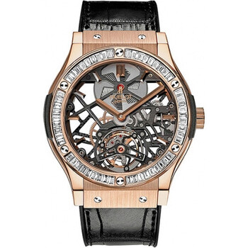 Classic Fusion Tourbillon 18K King Gold Baguette Diamond Watch 505.OX.0180.LR.1904