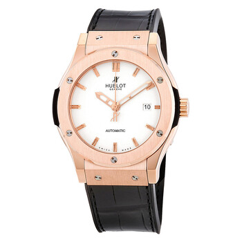 Classic Fusion White Dial Black Leather Automatic Watch 542OX2610LR