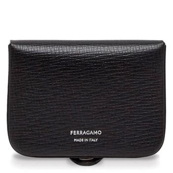 Classic Leather Logo Print Card Case