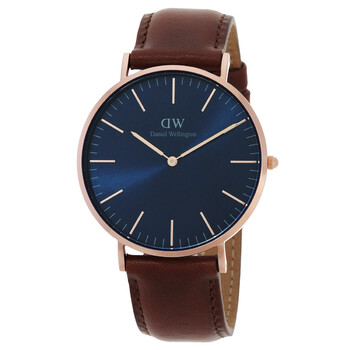Classic St Mawes Arctic Quartz Blue Dial Watch DW00100626