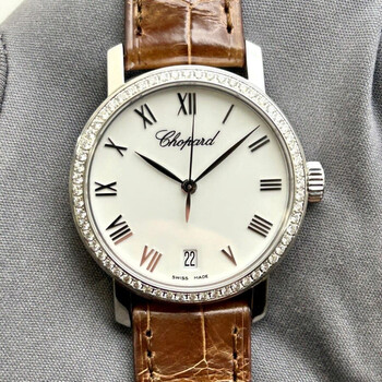 Classic White Dial 18 Carat White Gold Watch