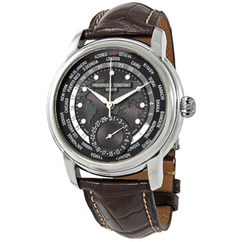 Classic Wolrdtimer Automatic Grey Dial Watch FC718DGWM4H6