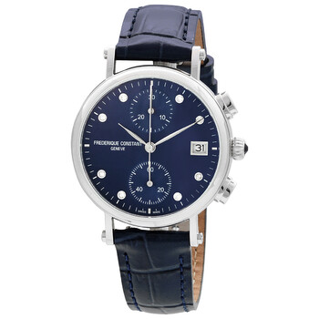 Classics Chronograph Quartz Diamond Blue Dial Watch FC291MPND2R6