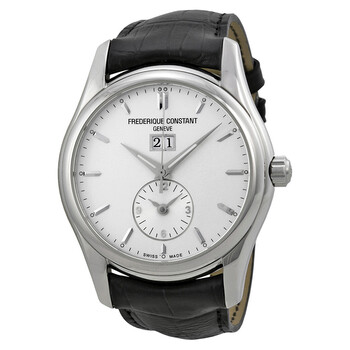 Clear Vision Automatic White Dial Black Leather Watch FC325S6B6