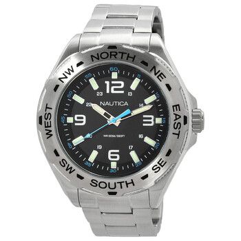 Clearwater Beach Quartz Black Dial Watch NAPCWS301