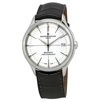 Clifton Baumatic 5 Day Chronometer Automatic White Dial Watch