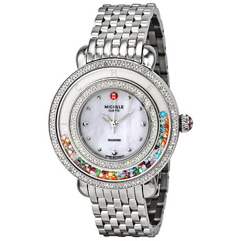 Cloette Carnival Diamond and Topaz Mother of Pearl Watch MWW20G000001