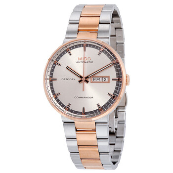 Commander II Daytoday Automatic Silver Dial Twotone Watch M0144302203100