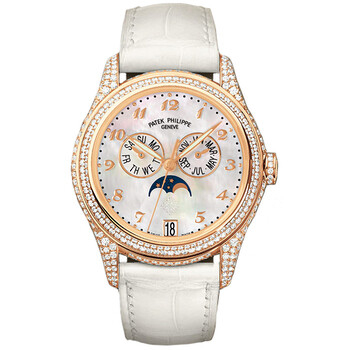 Complications Mother of Pearl 18kt Rose Gold Diamond Leather Watch 4937R