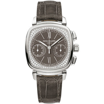 Complications Pale Grey Dial Pale Grey Leather Watch 7071G010
