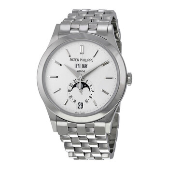 Complications Silvery Opaline Dial White Gold Watch 53961G010