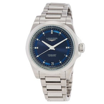 Conquest Automatic Diamond Blue Dial Watch L3.430.4.97.6
