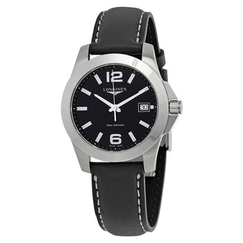 Conquest Black Dial Watch L33774583