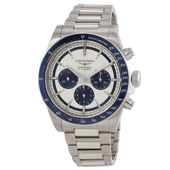 Conquest Chronograph Automatic Silver Dial Watch L3.835.4.98.6