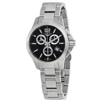 Conquest Chronograph Black Dial Watch L33794566