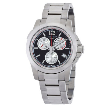 Conquest Chronograph Quartz Black Dial Watch L3.701.4.56.6