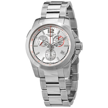 Conquest Chronograph Quartz Silver Dial Watch L3.701.4.76.6