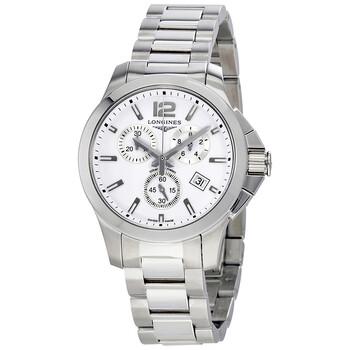 Conquest Chronograph White Dial Watch L33794166