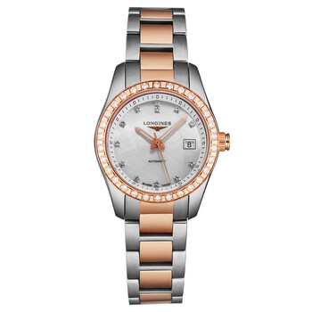 Conquest Classic Automatic Diamond Watch L2.285.5.88.7