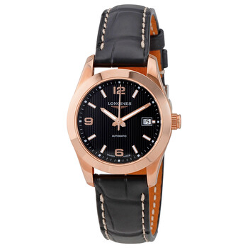 Conquest Classic Automatic Leather Watch L22858563