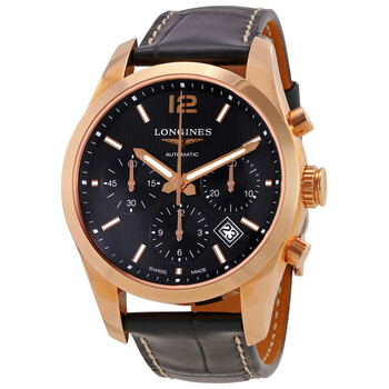 Conquest Classic Black Dial Chronograph Watch L27868563