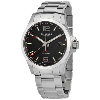 Conquest Quartz Black Dial Watch L3.728.4.66.6