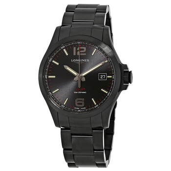 Conquest V.H.P. Black Dial Watch L37262566
