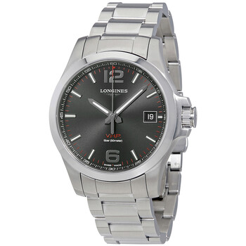 Conquest V.H.P. Perpetual Black Dial Watch L3.716.4.56.6