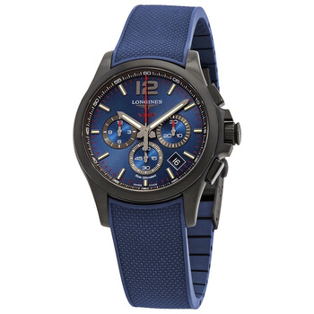 Conquest V.H.P. Perpetual Chronograph Quartz Blue Dial Watch L37172969