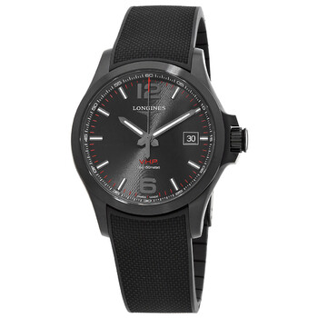 Conquest V.H.P. Quartz Black Dial Watch L37262569