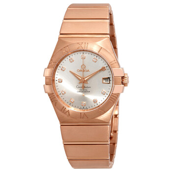 Constellation 18kt Rose Gold Automatic Diamond Watch 123.50.35.20.52.001