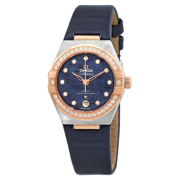 Constellation Automatic Chronometer Diamond Blue Dial Watch 131.28.29.20.99.003