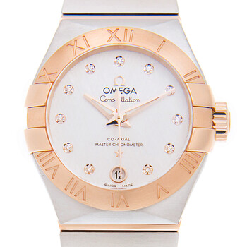 Constellation Automatic Chronometer Diamond Silver Dial Watch 127.20.27.20.52.001